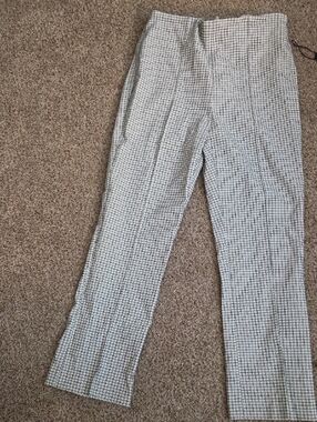 Rachel Zoe Black & White Geometric Slim Pants